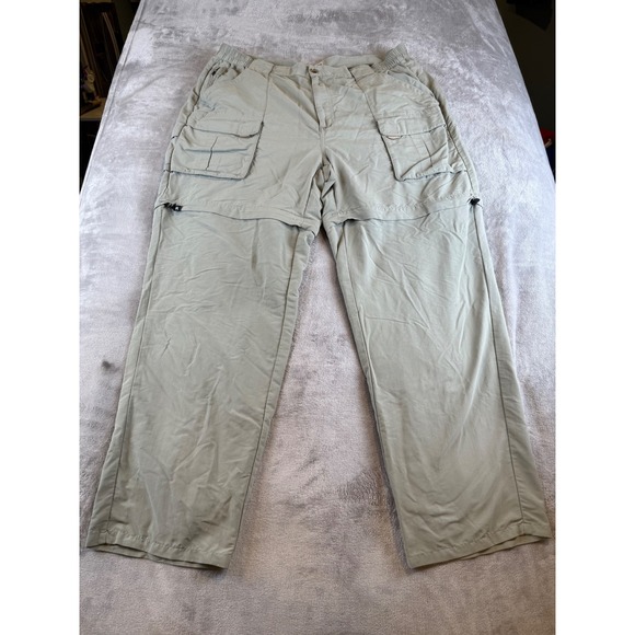 LL Bean Convertible‎ Cargo Pants Hiking Outdoor Travel XL - Picture 1 of 9